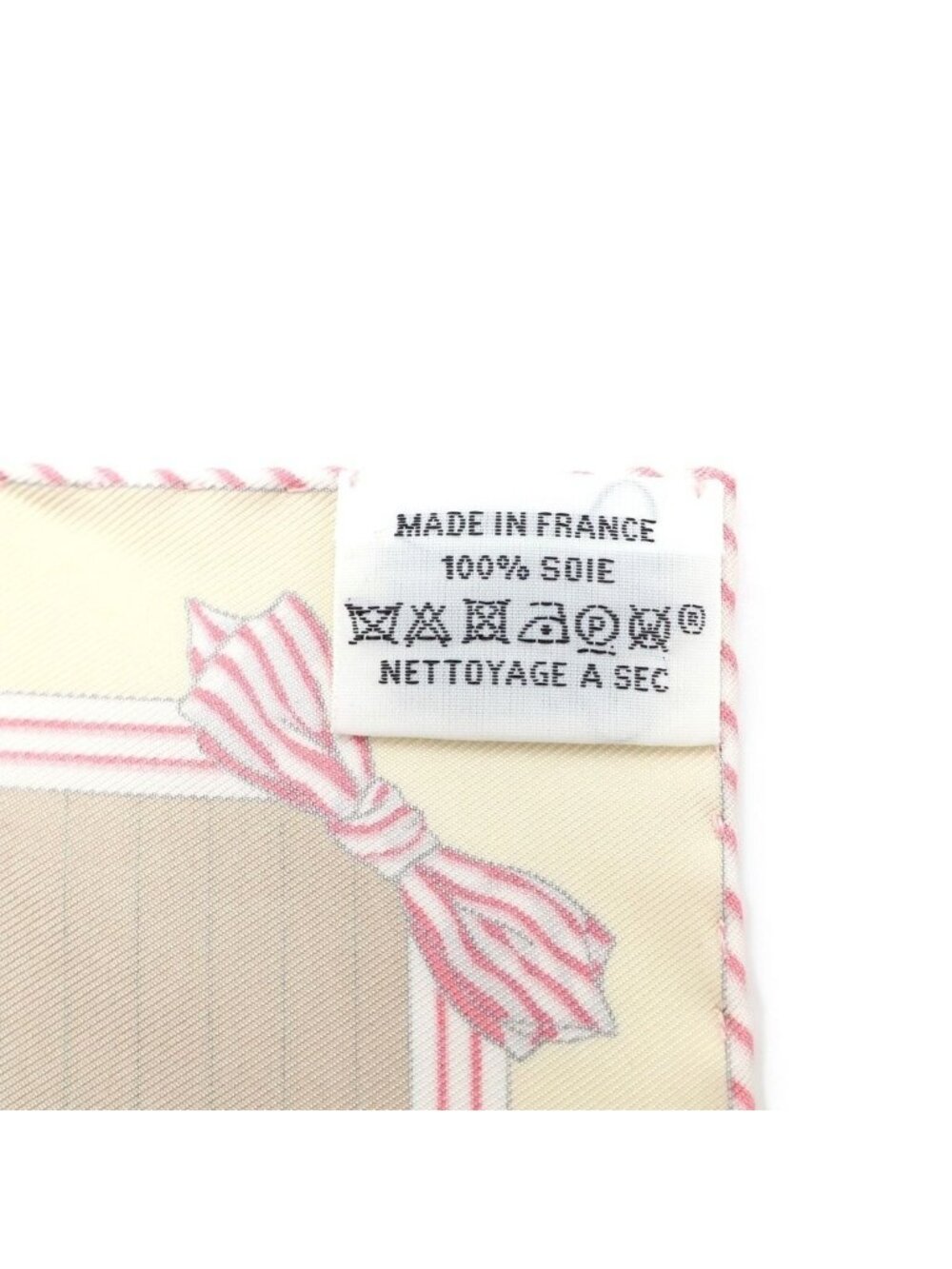 Hermes Petit Carre les Becanes Silk Scarf Ivory - Picture 5 of 6